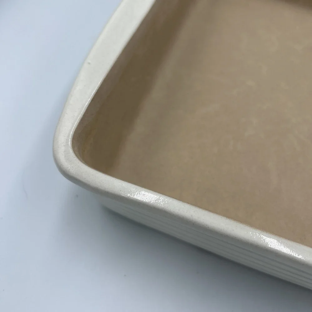 THE PAMPERED CHEF Family Heritage Stoneware New Traditions Square Baker 9x9 EUC